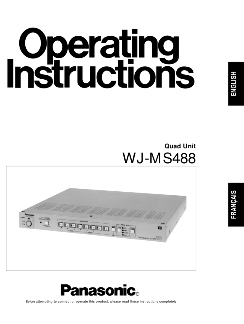 Panasonic WJMS488 - QUAD UNIT User manual
