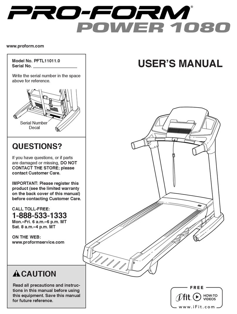 Pro-Form PFTL11011.0 User manual