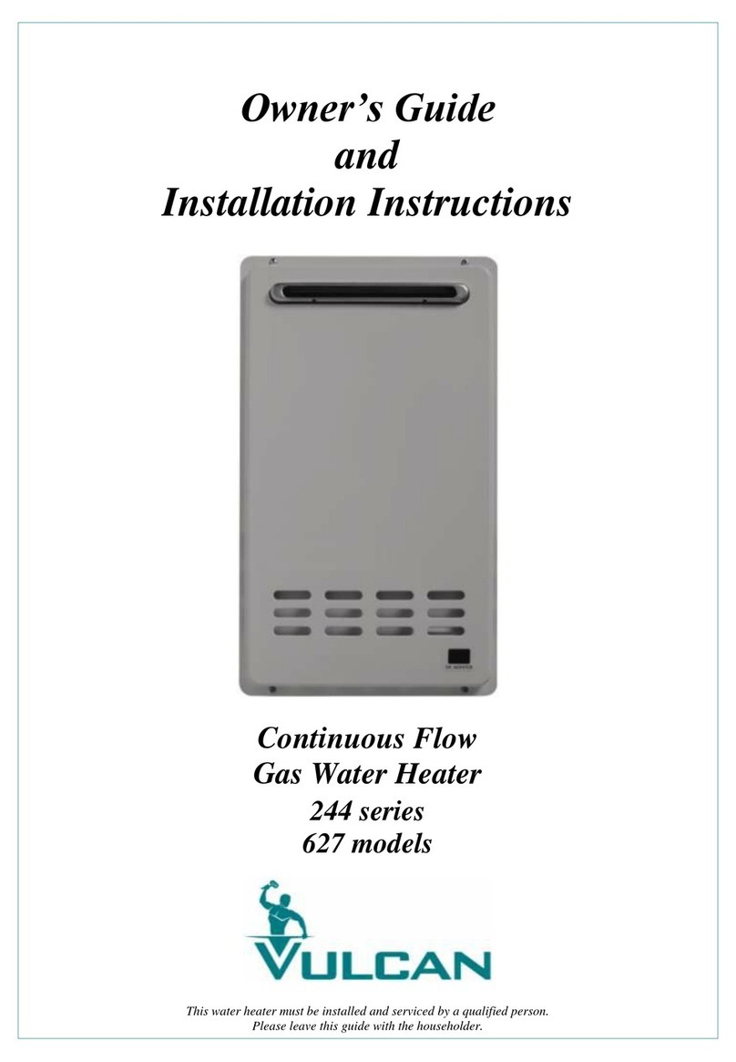 Vulcan-Hart 244 series Owner's guide and installation instructions