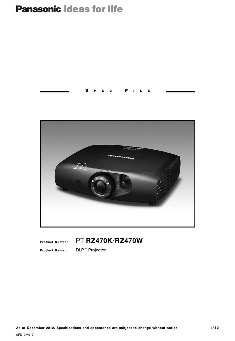 Panasonic PT-RZ470K Spec file