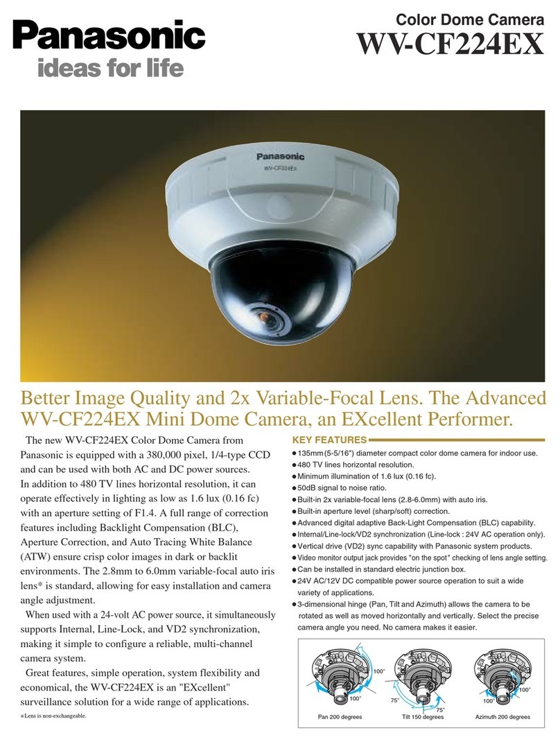Panasonic WV-CF224EX User manual