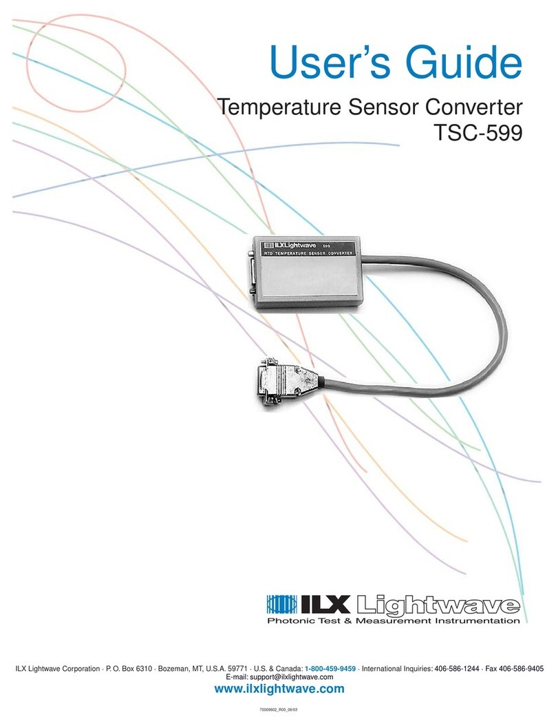 ILX Lightwave TSC-599 User manual