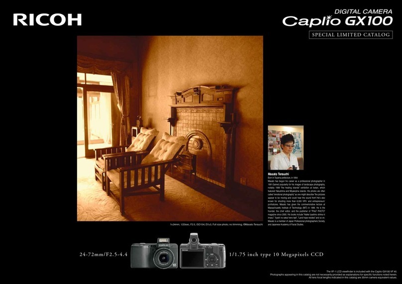Ricoh Caplio GX100 User manual Ricoh Caplio GX100 User manual