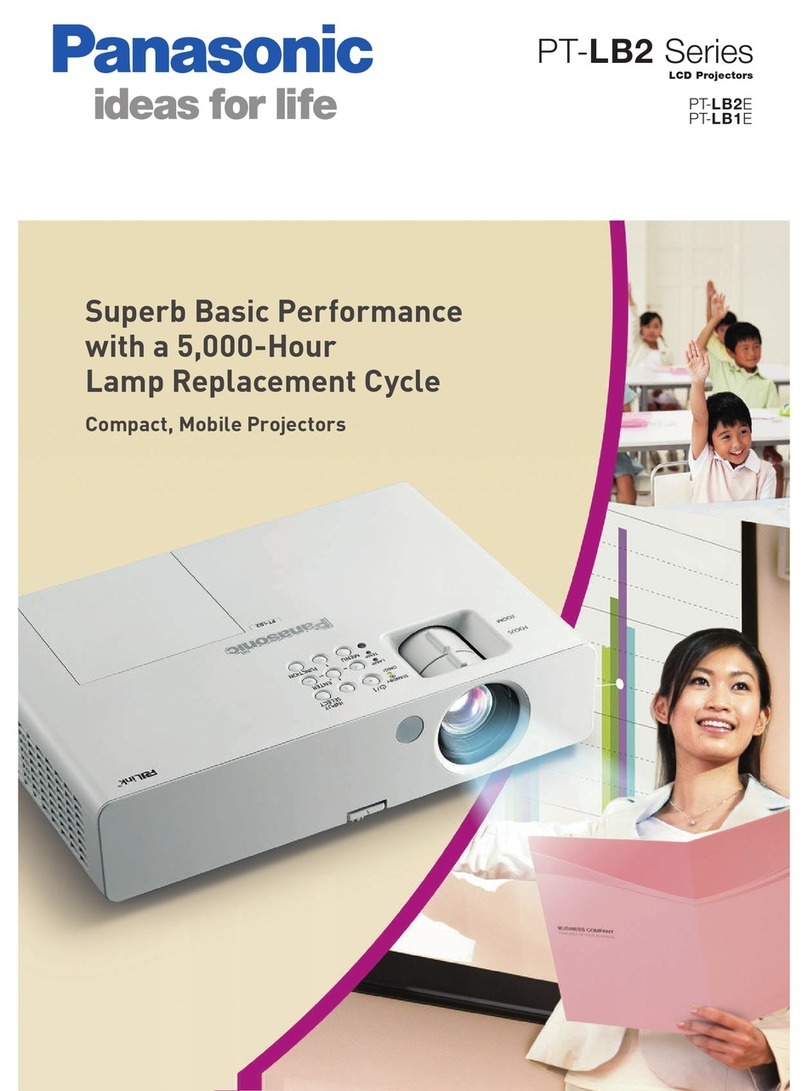 Panasonic PT-LB2E User manual