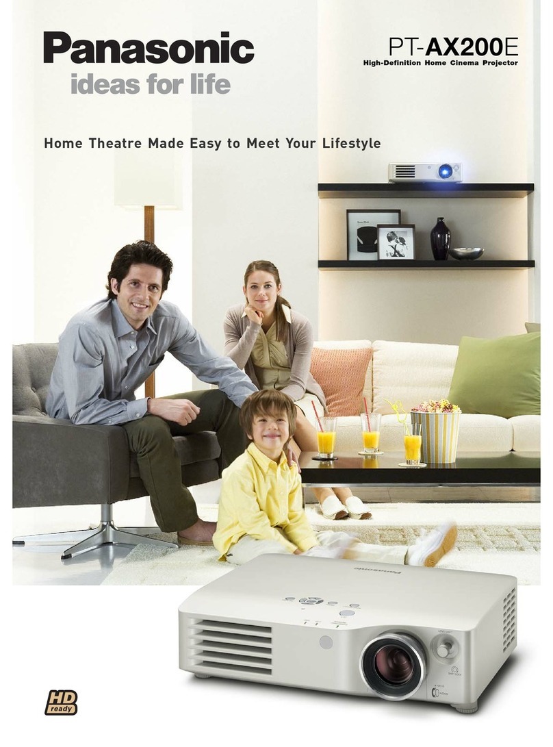 Panasonic PT-AX200E Brochure & specs