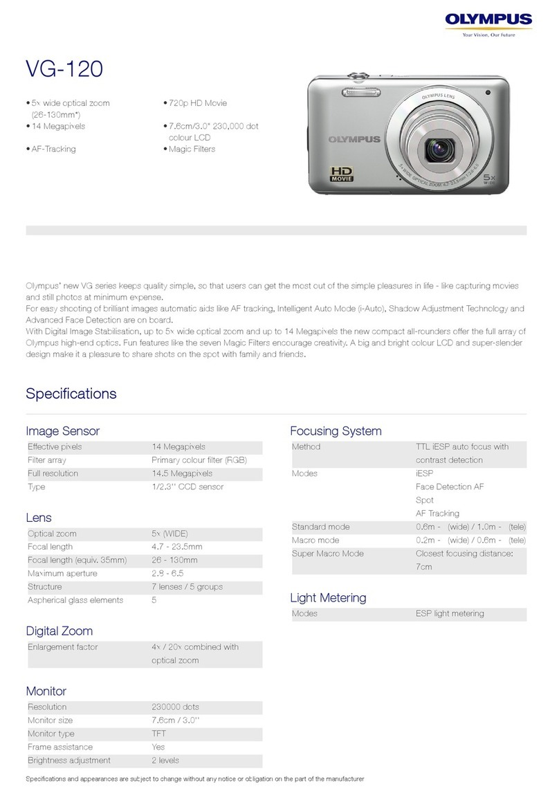 Olympus VG-120 Specifications