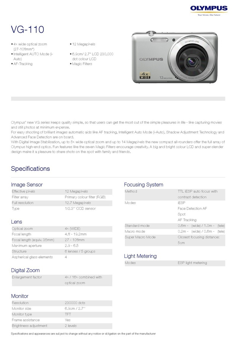 Olympus VG-110 User manual