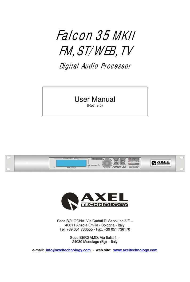 Axel Falcon 35 MKII user manual