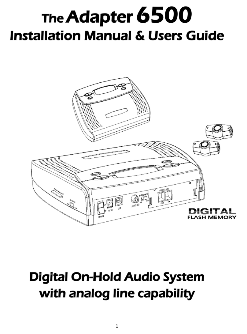 Business Audio Source 6500 Installation manual & users guide