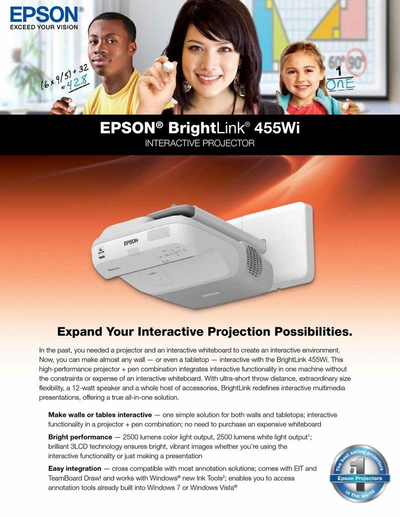 Epson BrightLink 455Wi User manual