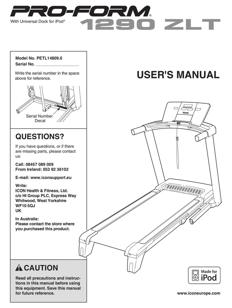 Pro-Form PETL14809.0 User manual