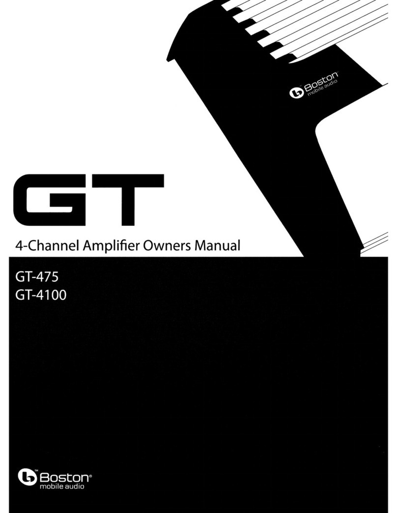 Boston Mobile Audio GT-475 owner's manual
