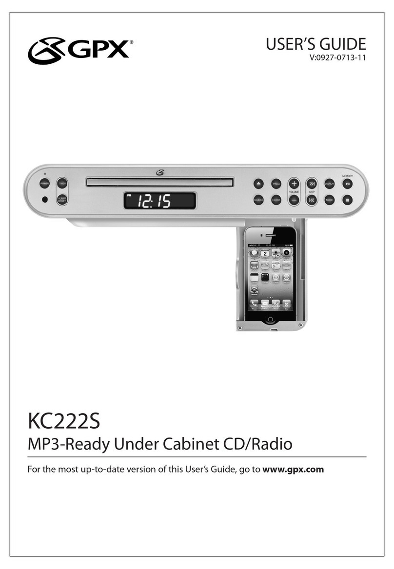 GPX KC222S User manual