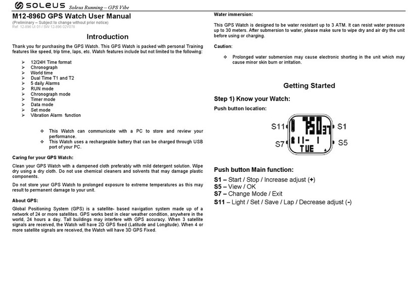 Soleus Air M12-896D User manual