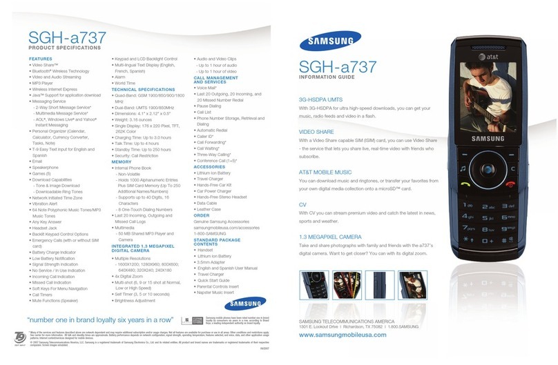 Samsung SGH SGH-A737 Technical manual