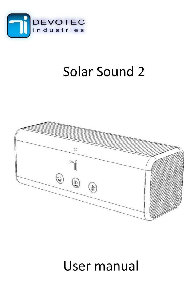Devotec Industries Solar Sound 2 user manual Devotec Industries Solar Sound 2 user manual