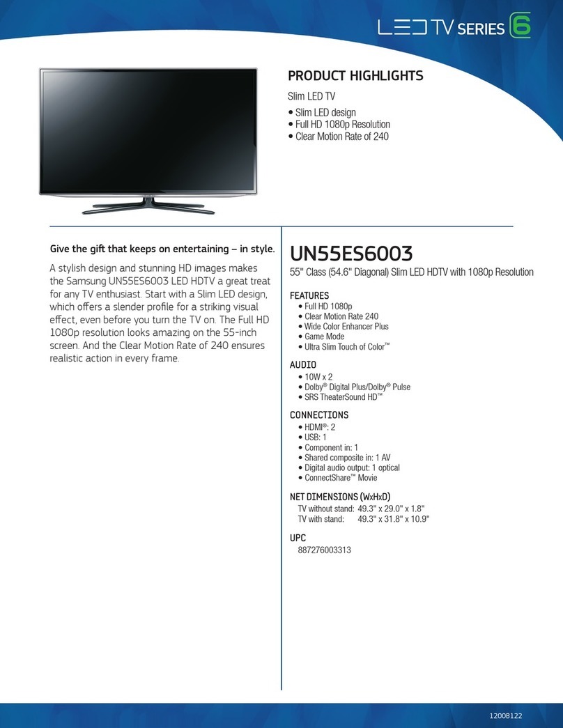 Samsung UN55ES6003 User manual
