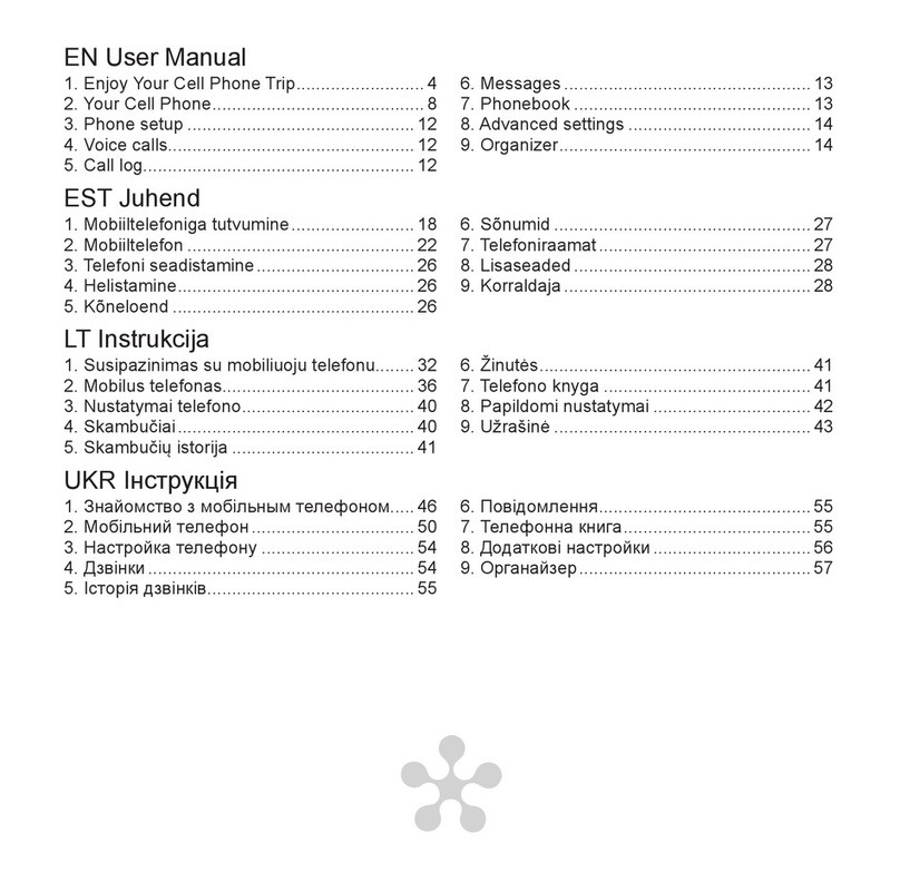 Just5 Mobile Phone User manual
