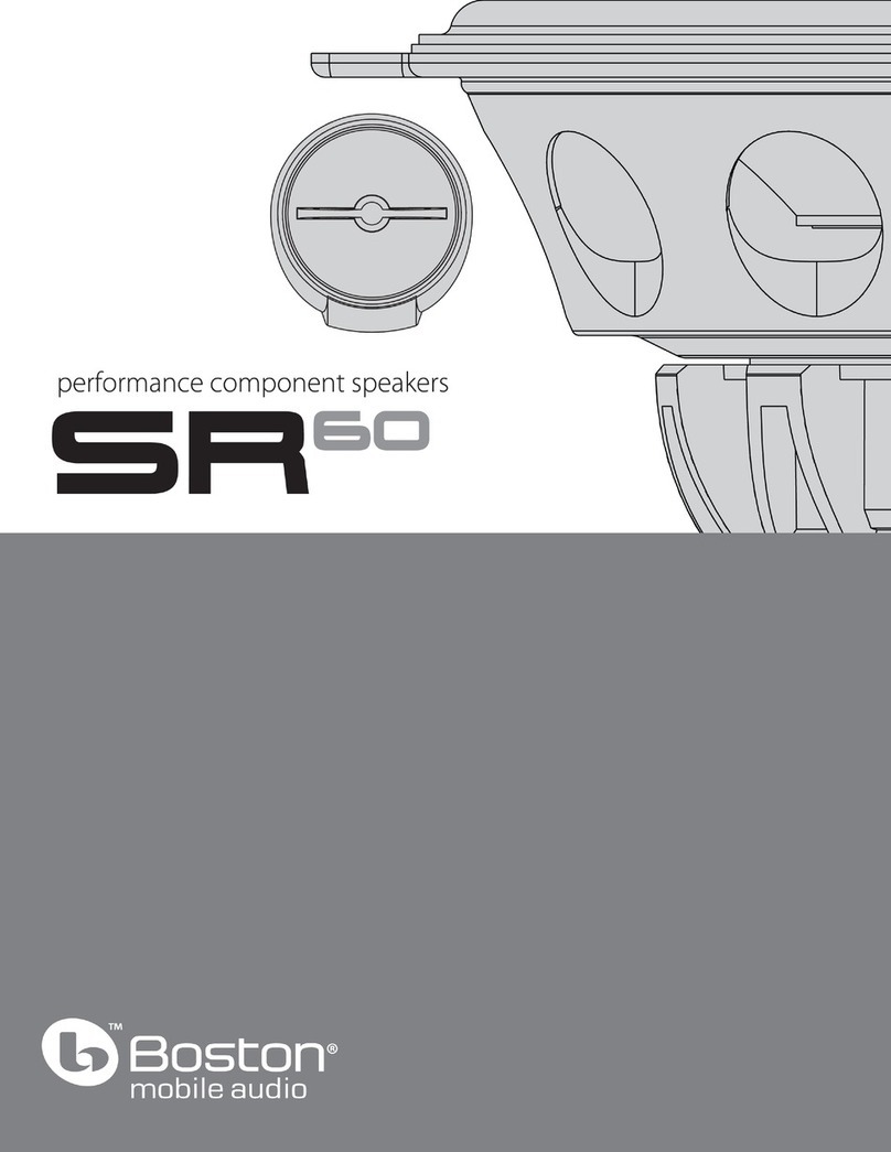 Boston Mobile Audio SR60 User manual
