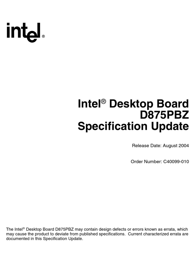 Intel D875PBZ - Desktop Board Motherboard Technical manual