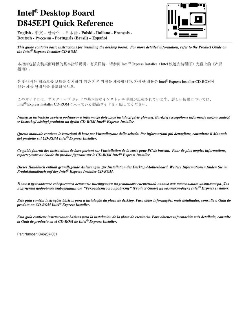 Intel D845EPI User manual