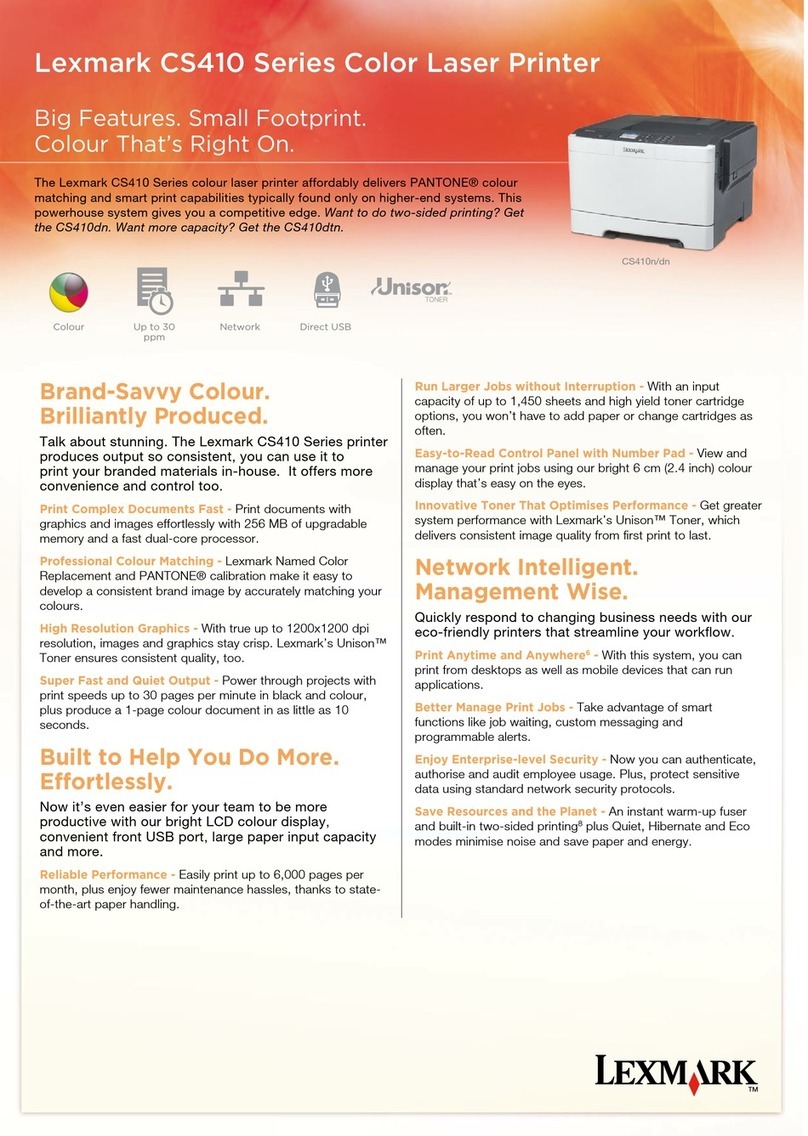 Lexmark CS410 series User manual