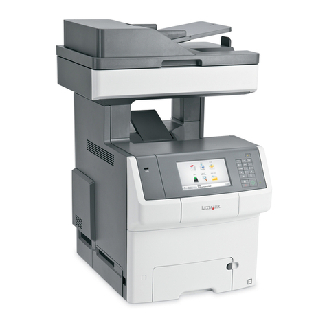 Lexmark X748de Installation instructions