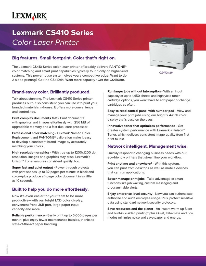 Lexmark CS410 series User manual