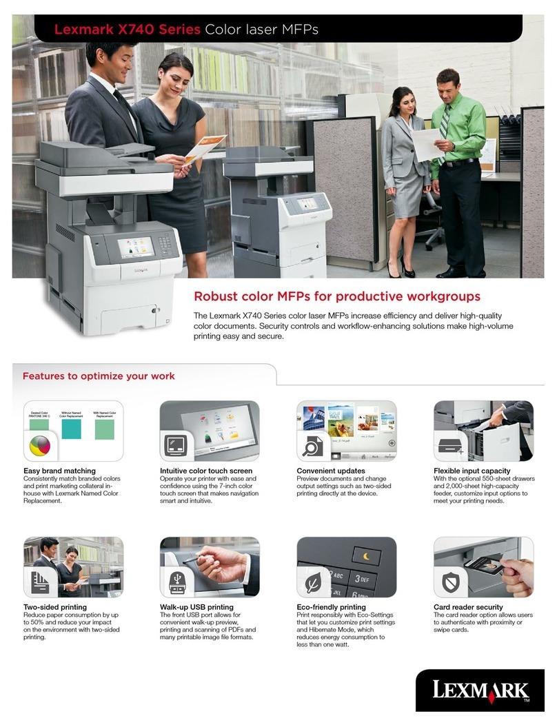 Lexmark X746 User manual