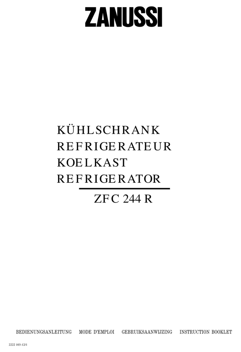 Zanussi ZFC244R Instruction booklet Zanussi ZFC244R Instruction booklet