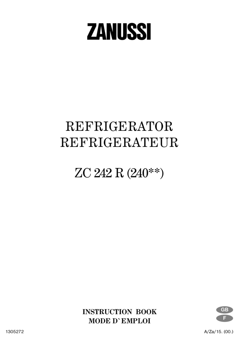 Zanussi ZC242R Instruction book