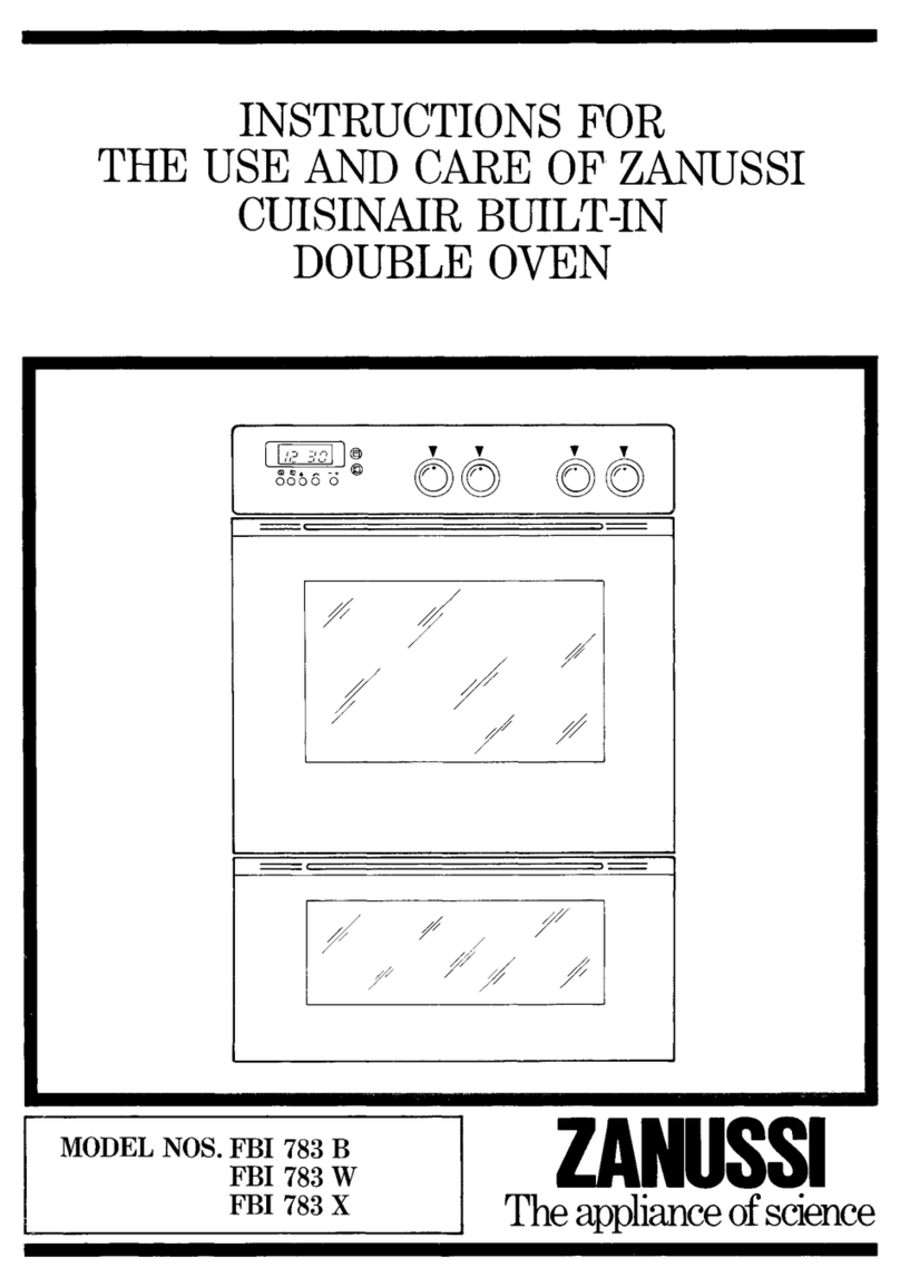 Zanussi FBI 783 X Operating and safety instructions