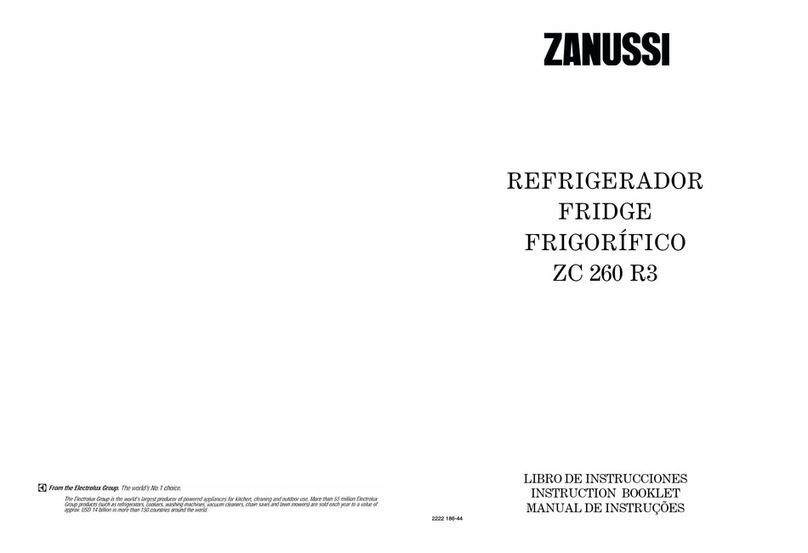 Zanussi ZC 260 R3 User manual