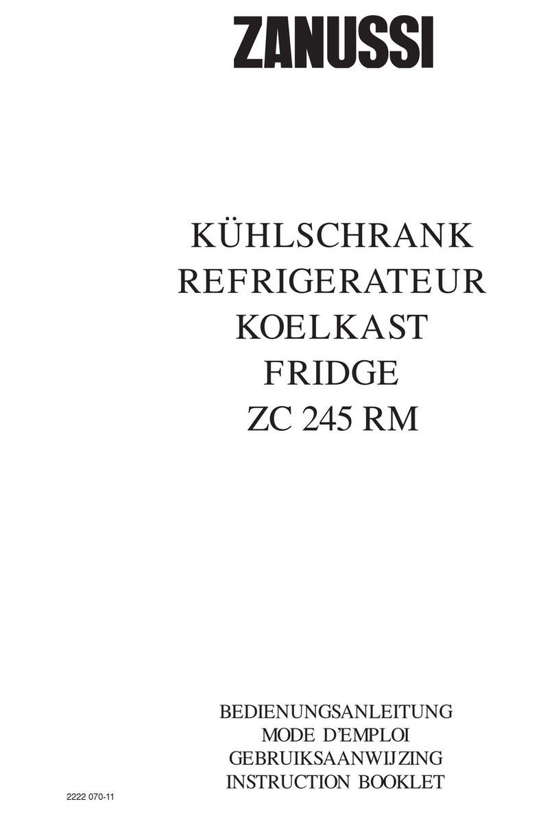 Zanussi ZC 245 RM User manual Zanussi ZC 245 RM User manual