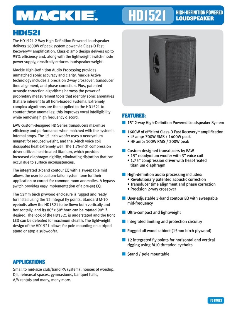 Mackie HD1521 brochure
