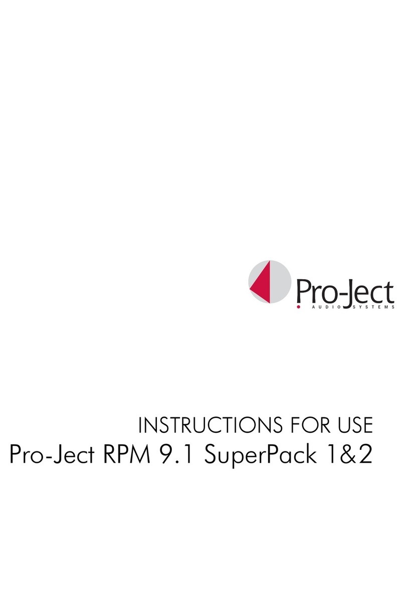Pro-Ject Audio Systems Pro-Ject RPM 9.1 SuperPack 1 User manual