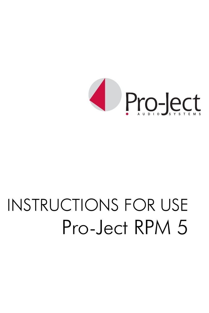 Pro-Ject Audio Systems Pro-Ject RPM 5 SuperPack User manual
