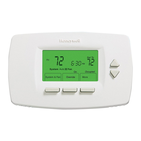 Honeywell TB7100A1000 - MultiPro Commercial Thermostat User manual
