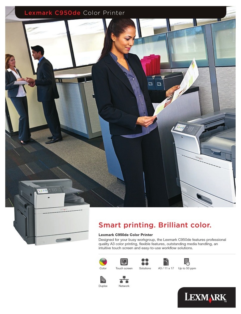 Lexmark C950e User manual