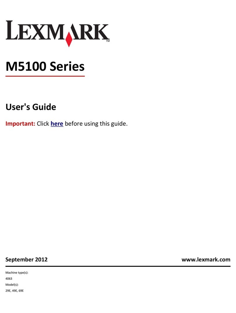 Lexmark M5100 Series User manual