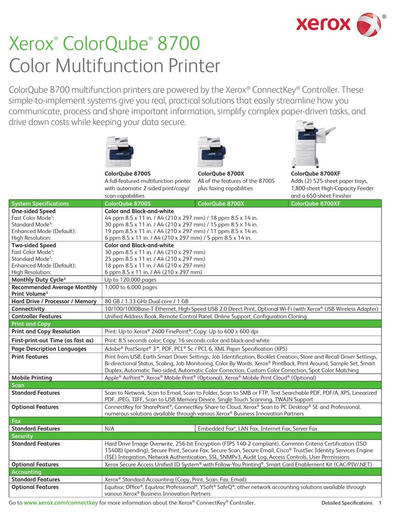 Xerox ColorQube 8700S User manual