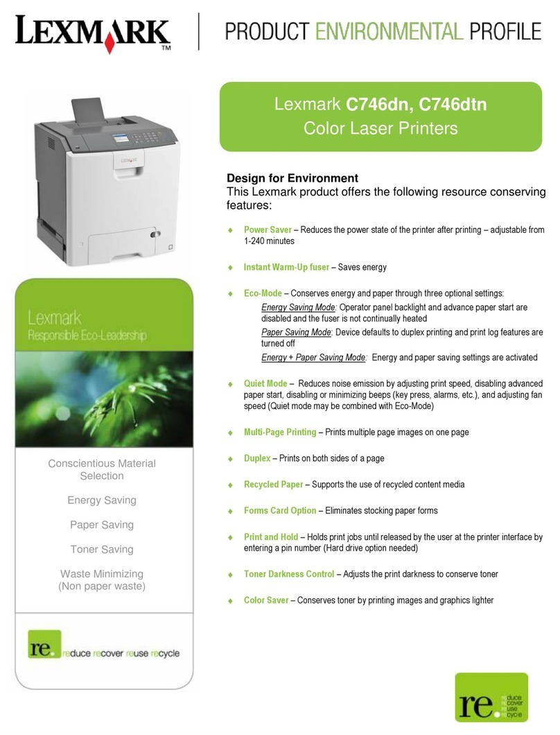 Lexmark C746dtn Manual