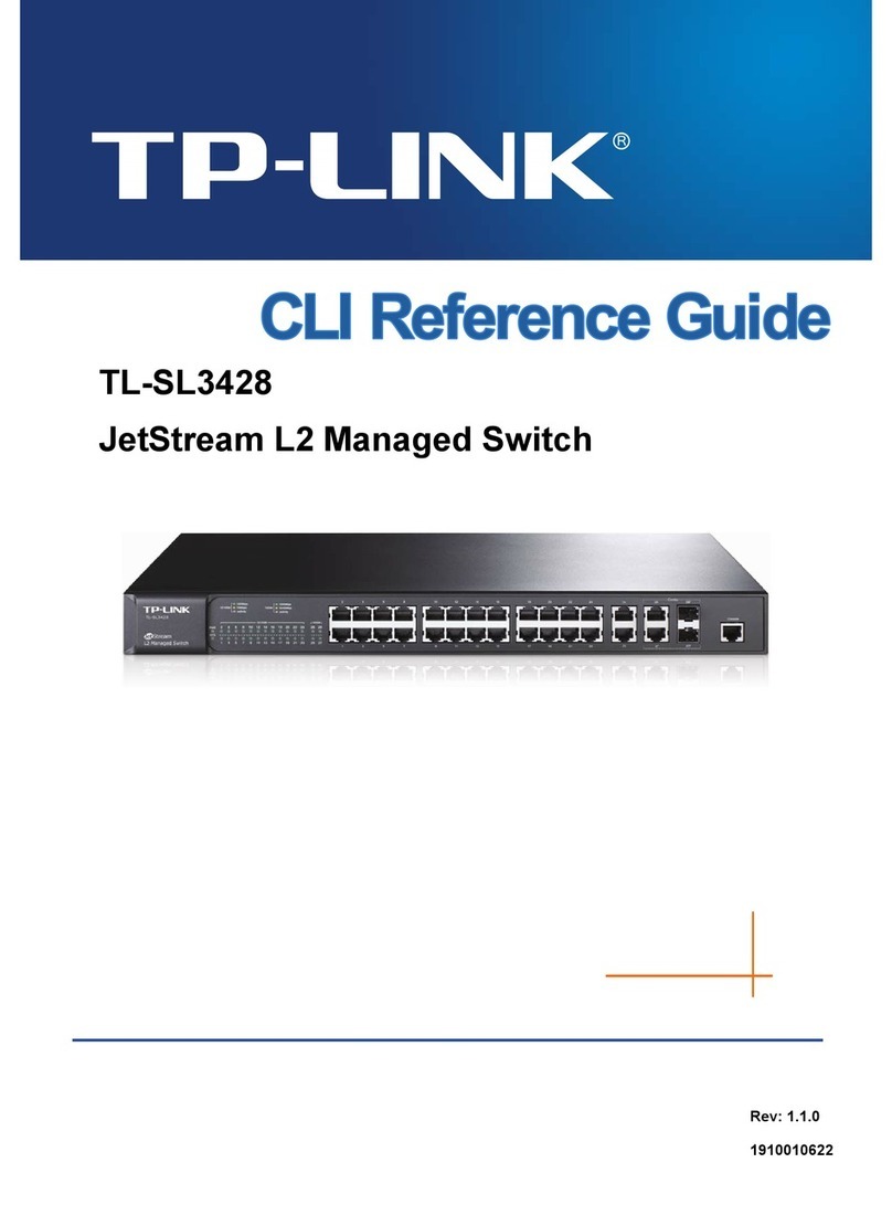 TP-Link JetStream TL-SL3428 Cli reference guide