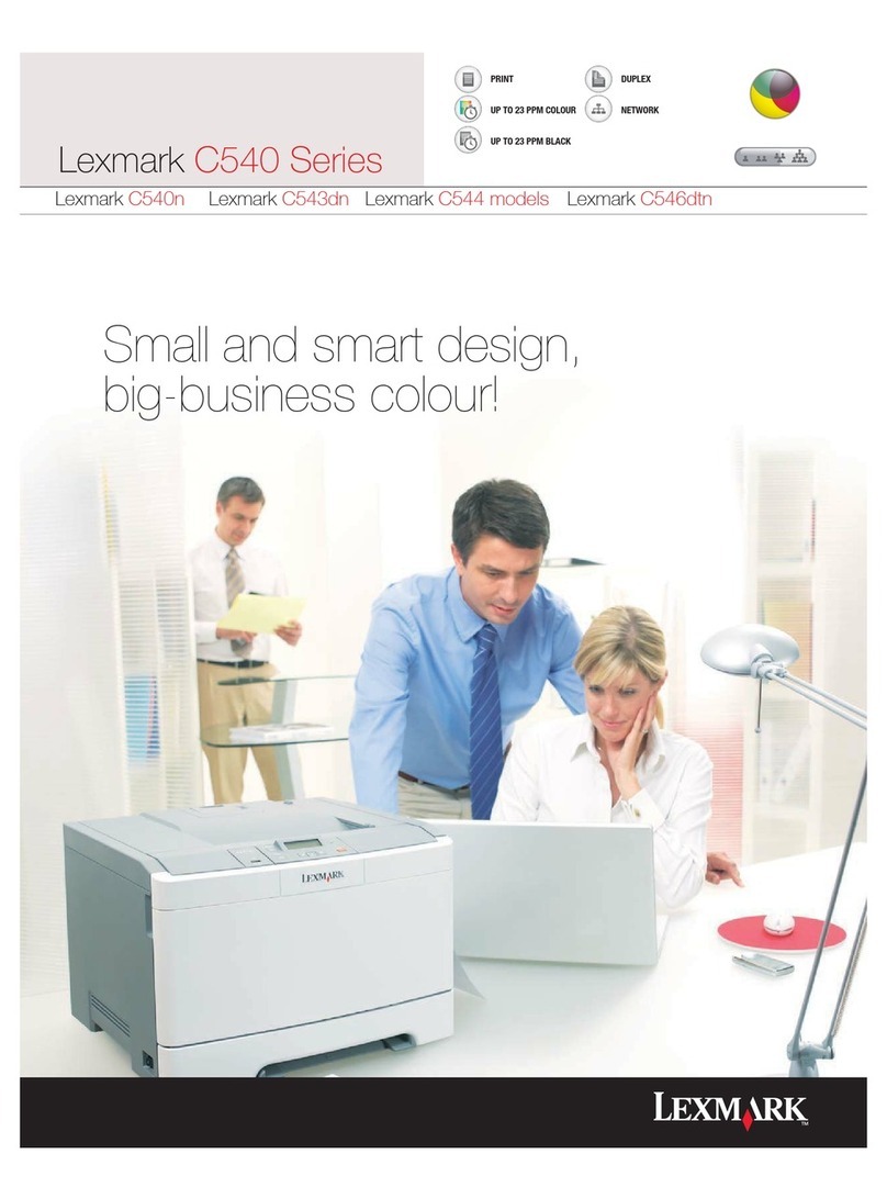 Lexmark C 540n Installation instructions