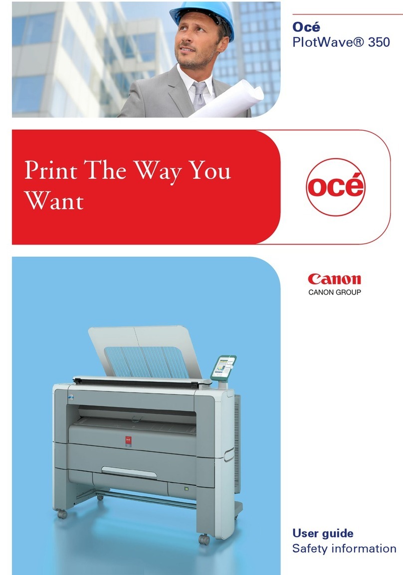 Oce PlotWave 350 User manual Oce PlotWave 350 User manual