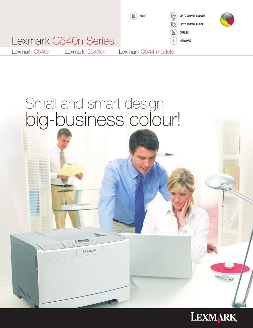 Lexmark C 540n User manual