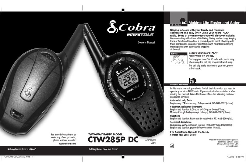 Cobra CTW285P DC User manual