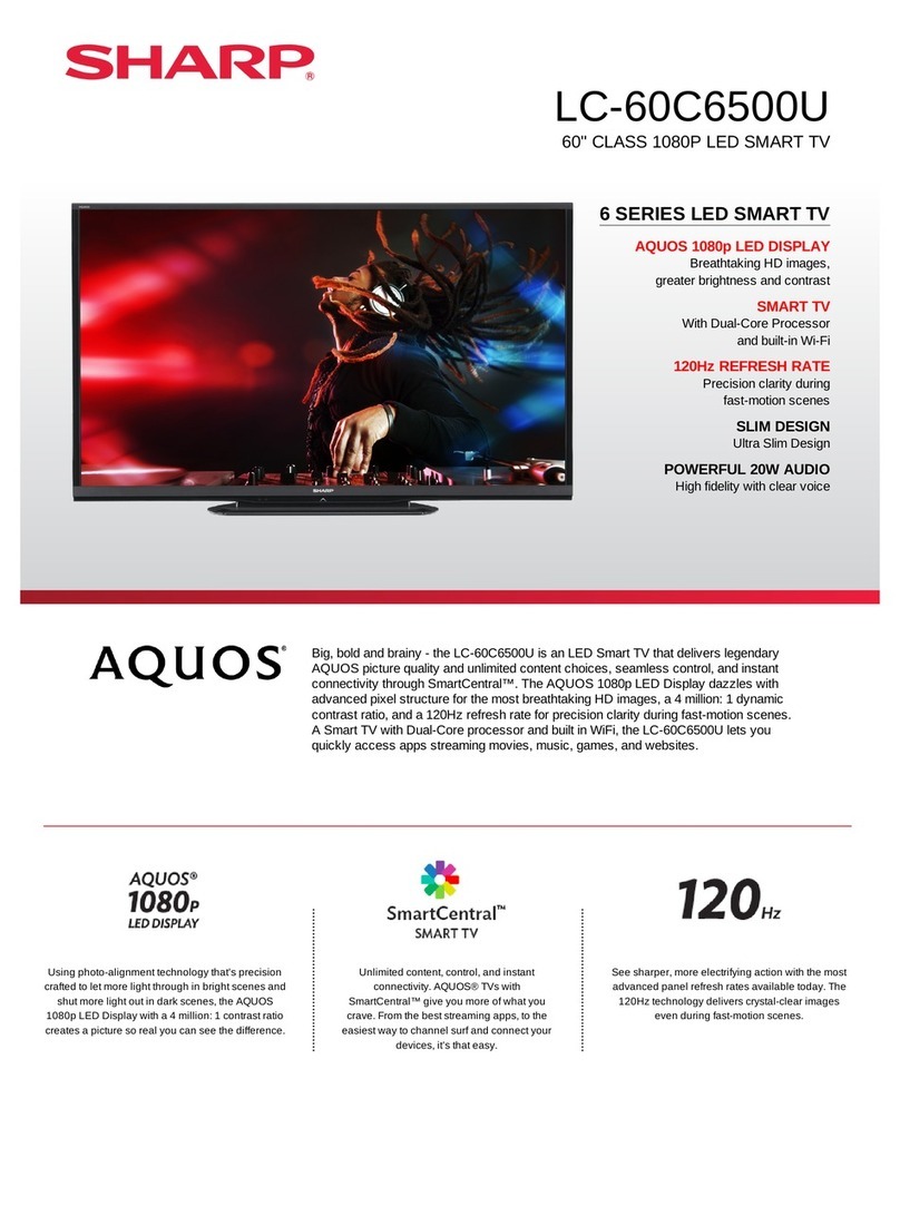 Sharp LC-60C6500U User manual