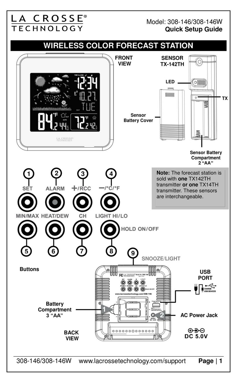 La Crosse Technology 308-146W User manual La Crosse Technology 308-146W User manual