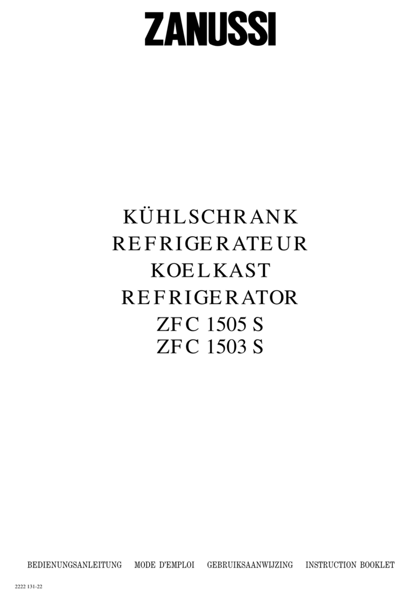 Zanussi ZFC 1503 S Instruction booklet